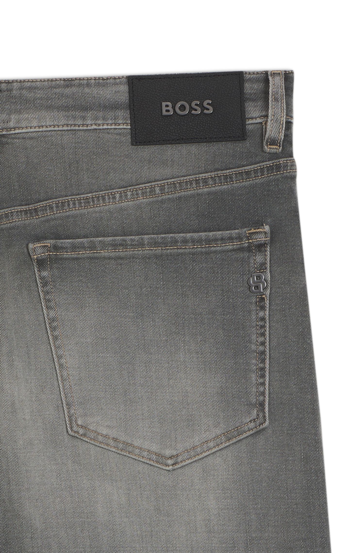 BOSS - Quần jeans cotton pha co giãn slim fit