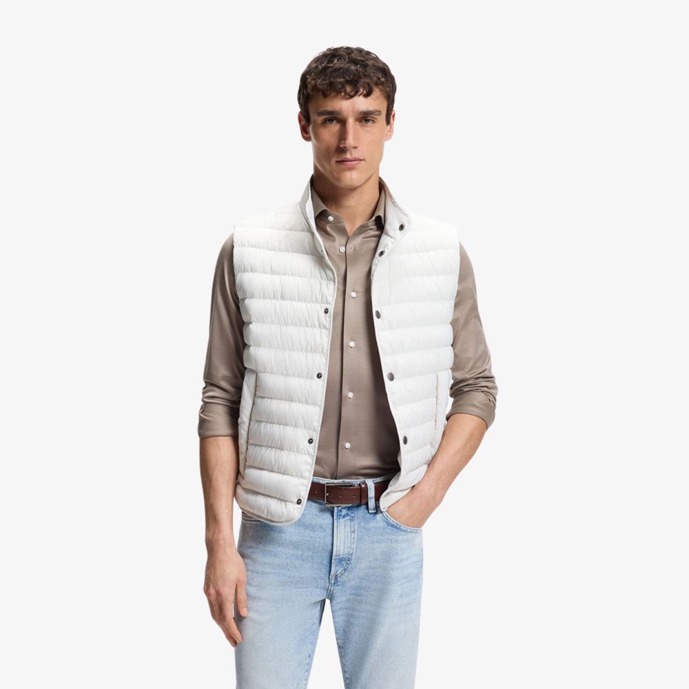 BOSS - Áo vest trắng
