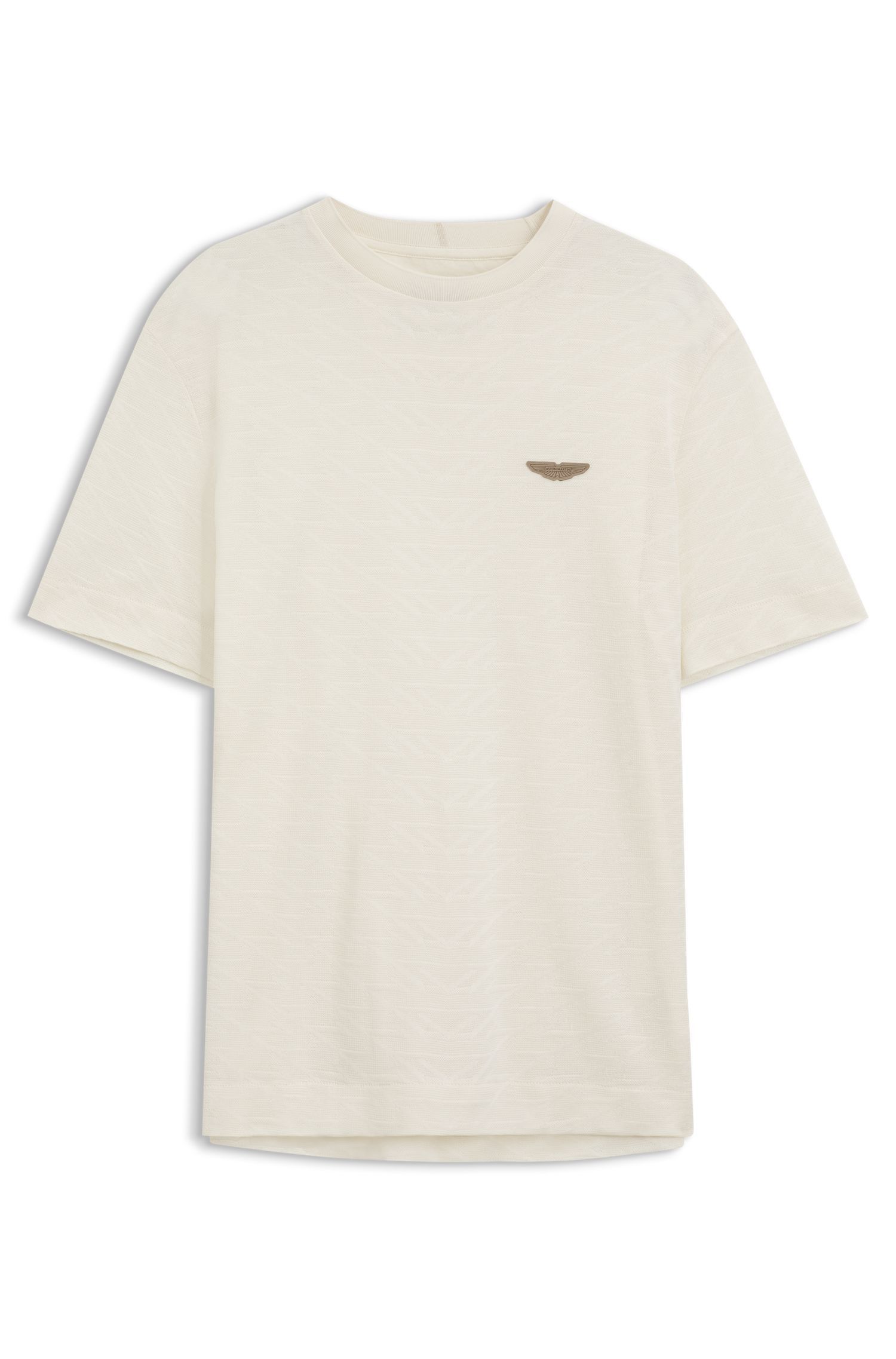 Áo thun BOSS x ASTON MARTIN chất liệu cotton mercerized