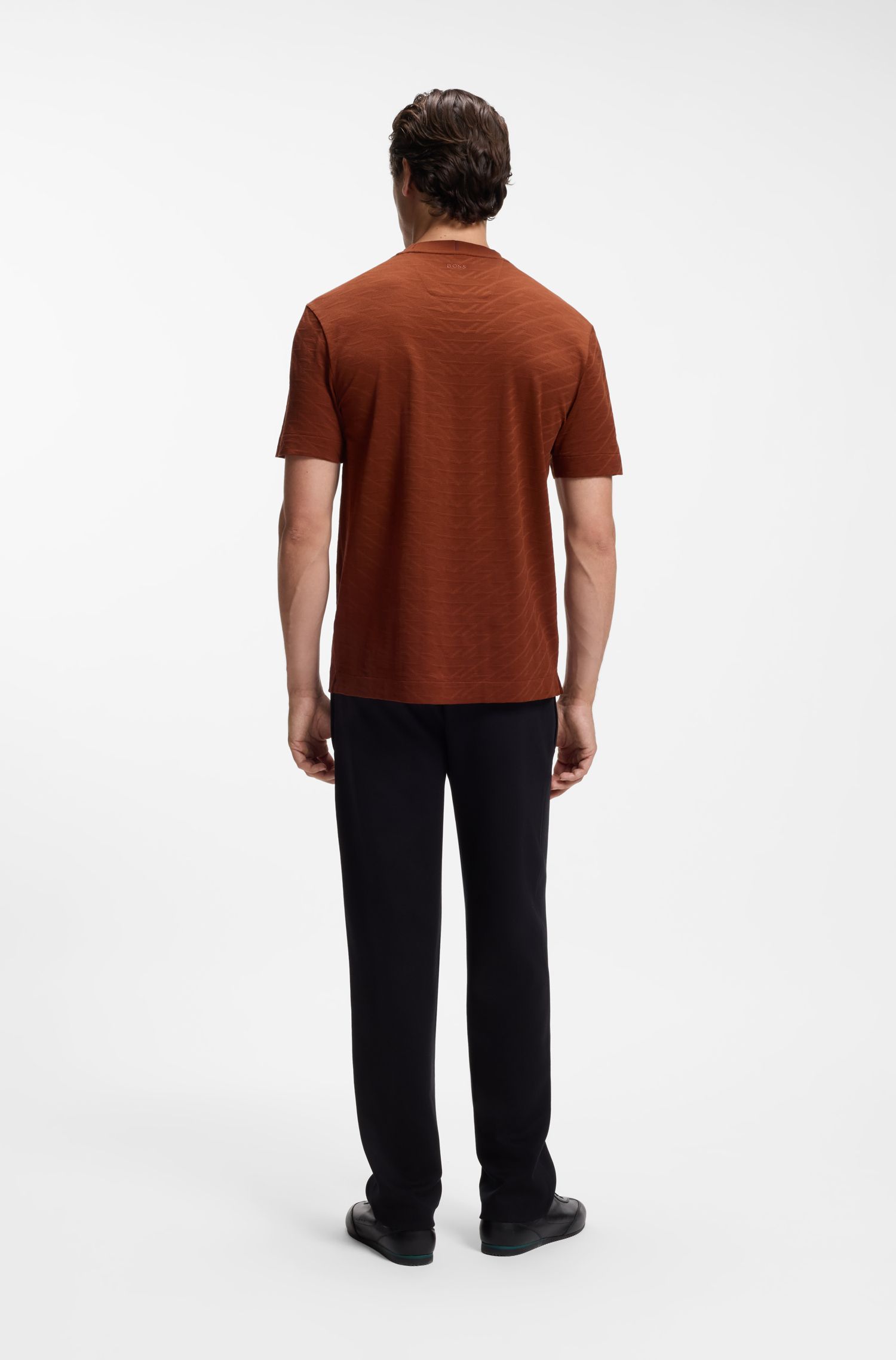Áo thun BOSS x ASTON MARTIN chất liệu cotton mercerized