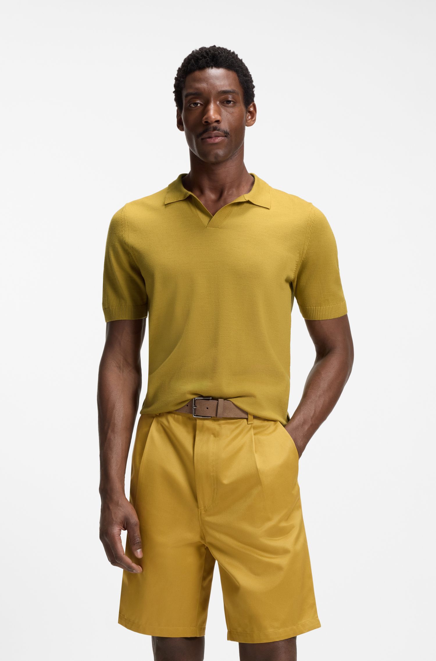 Áo len lông cừu Merino cổ Johnny
