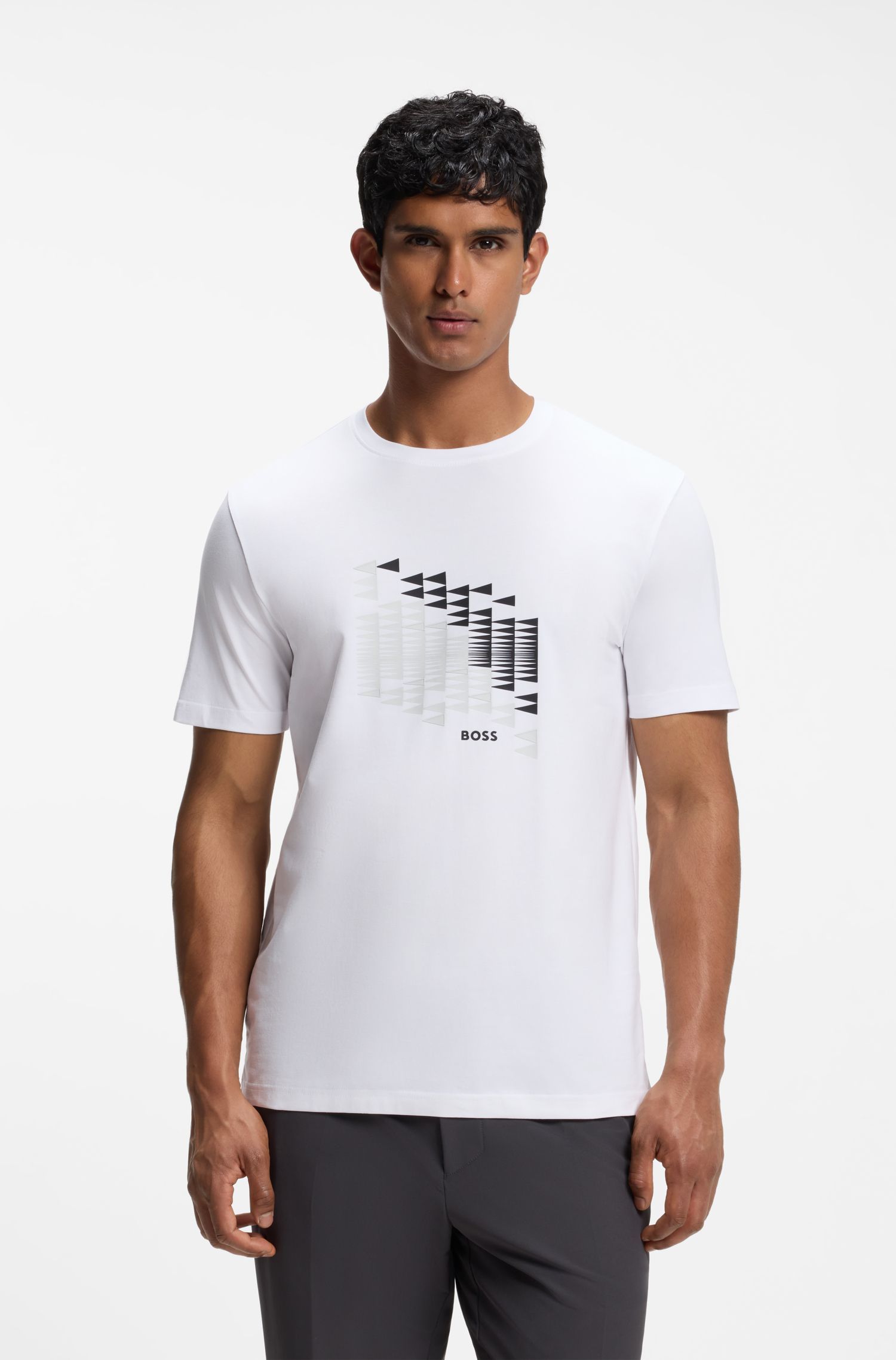 BOSS - Áo Jersey NETWORK FLAG