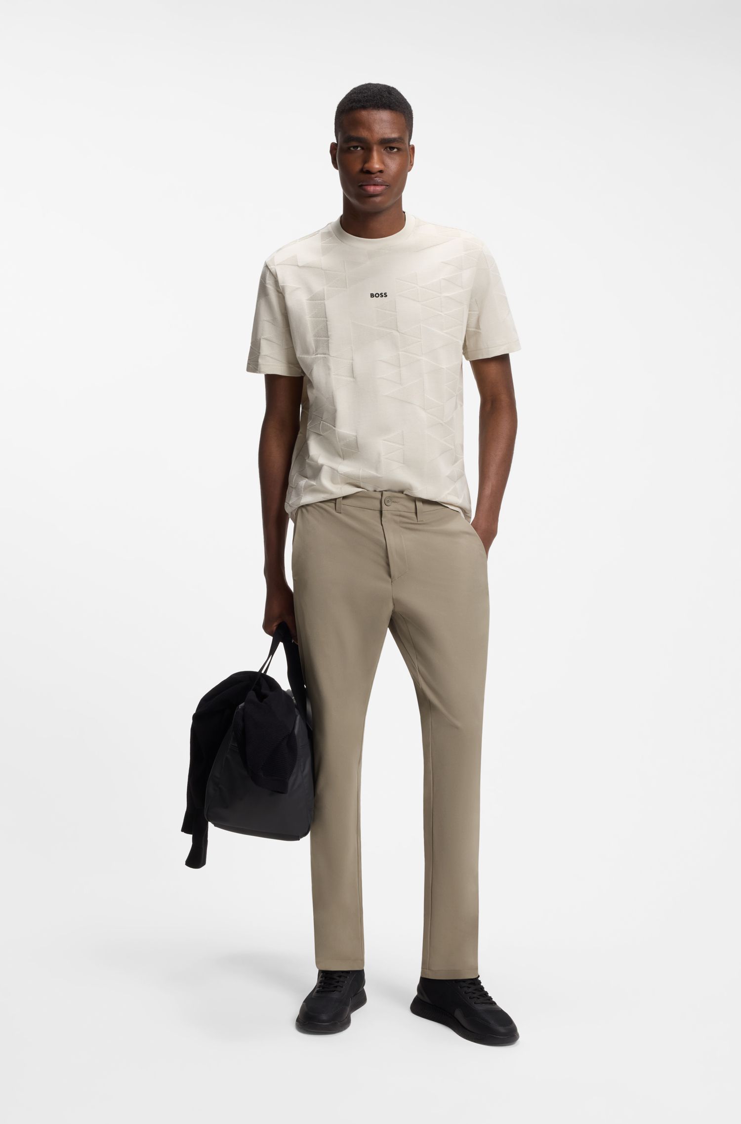 BOSS - Quần golf Commuter dáng slim fit