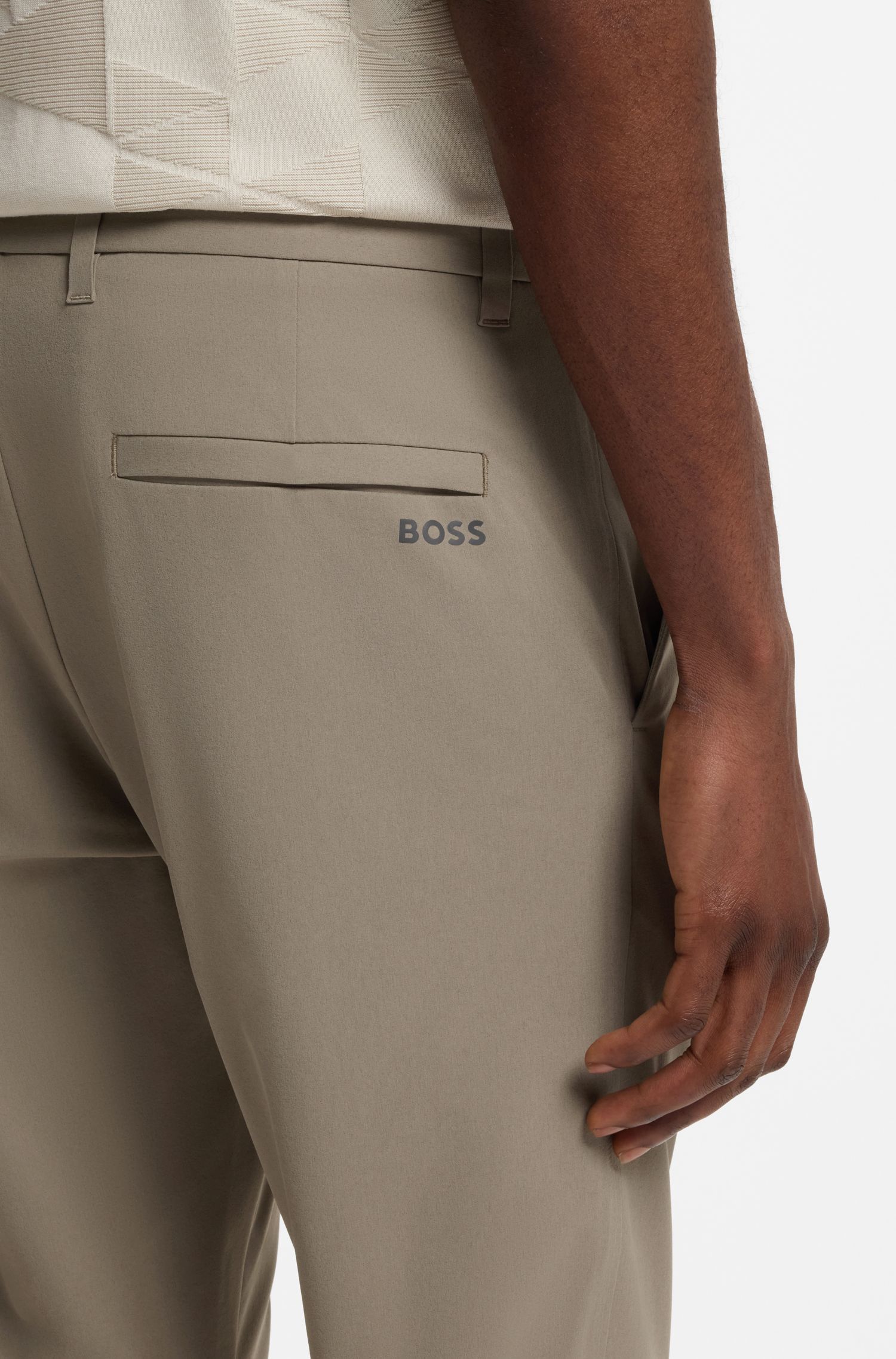 BOSS - Quần golf Commuter dáng slim fit