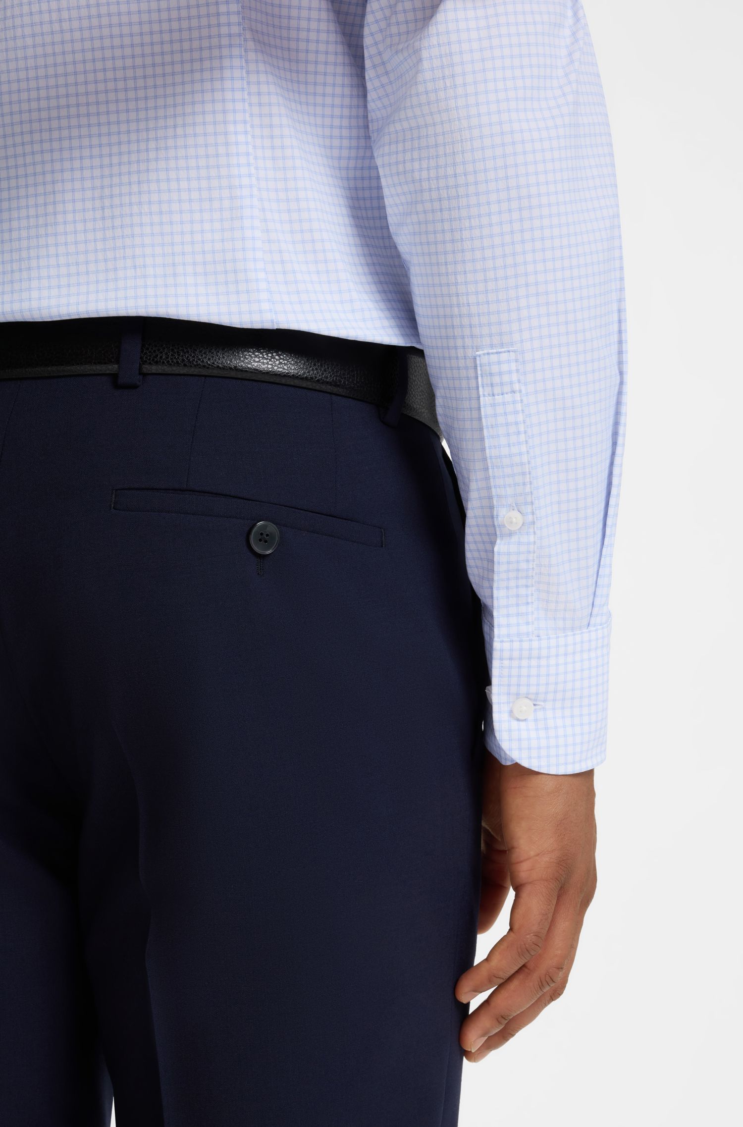 BOSS - Áo sơ mi Hank dáng slim fit