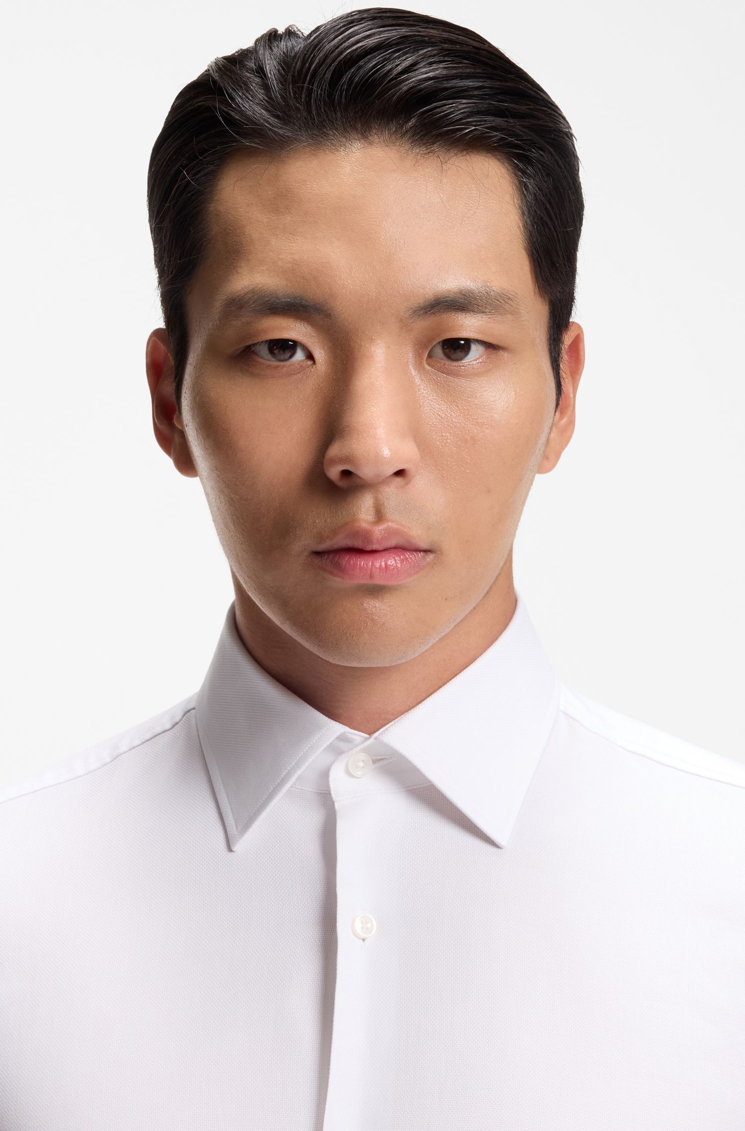 BOSS - Áo sơ mi BOSS bằng cotton co giãn