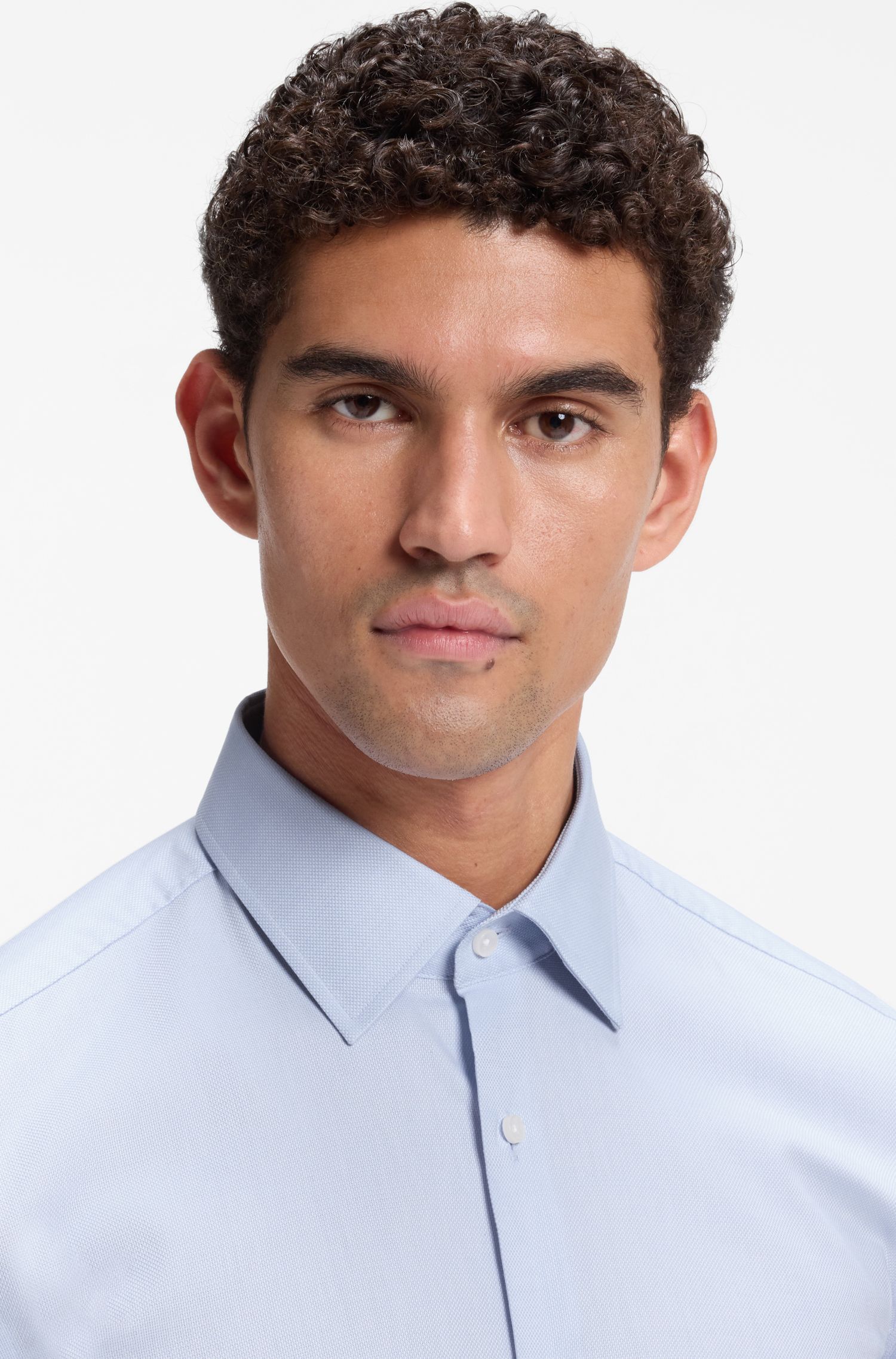 BOSS - Áo sơ mi BOSS bằng cotton co giãn
