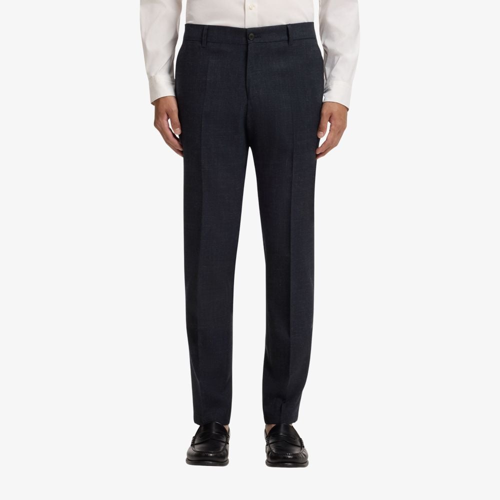 Quần tây slim fit bằng len nguyên chất pha linen