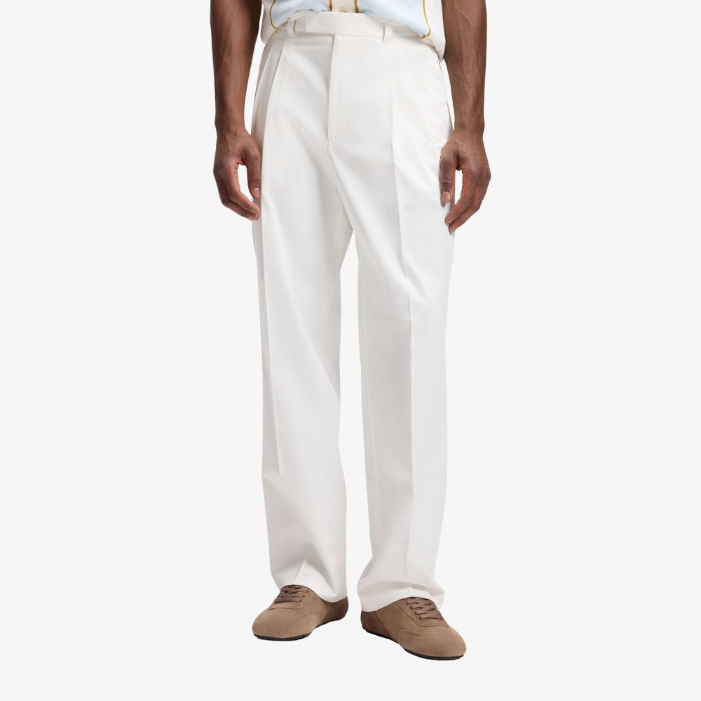 BOSS - Quần dài dáng rộng thoải mái làm từ chất liệu cotton co giãn.