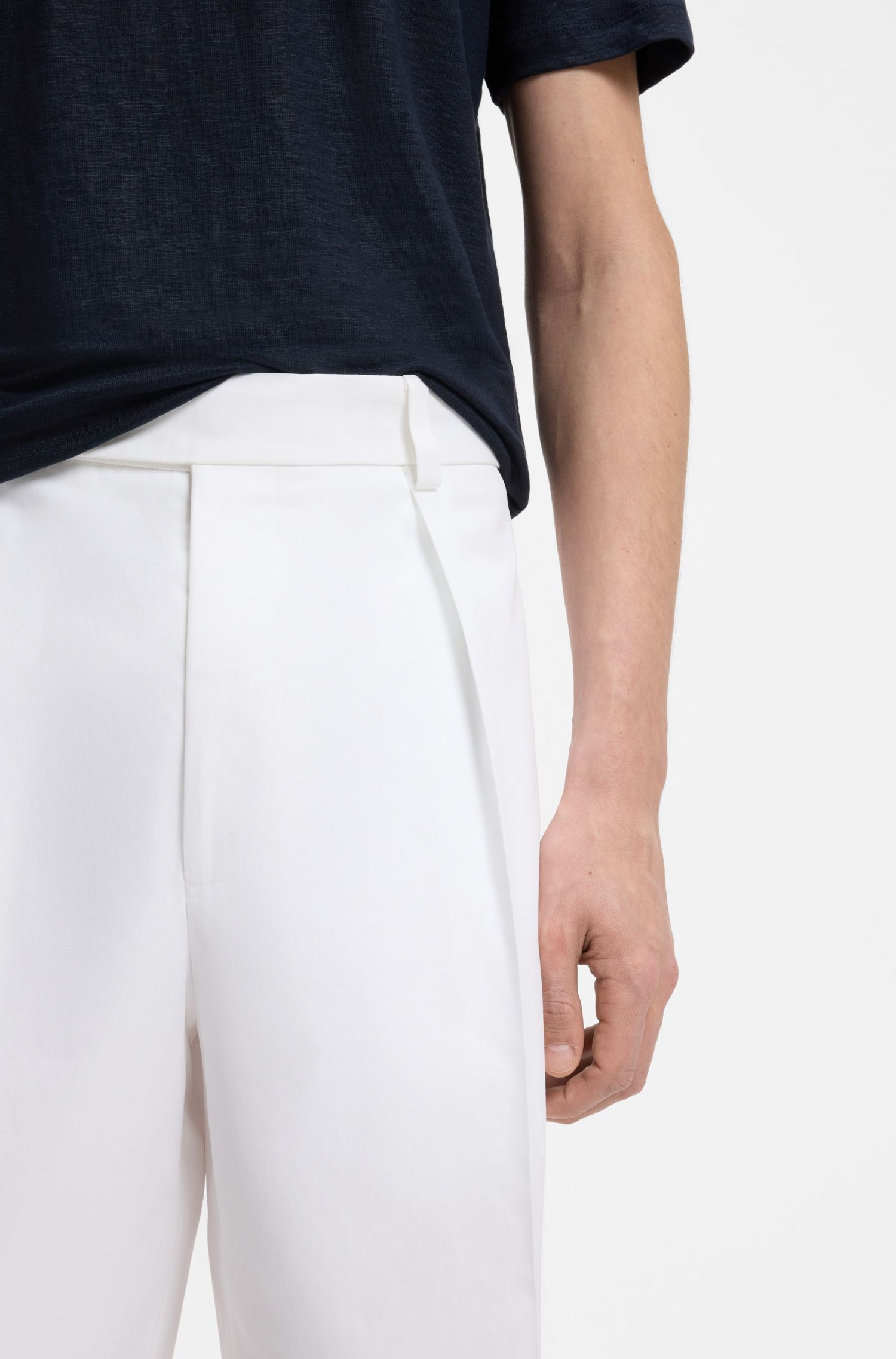 BOSS - Quần short BOSS BY BECKHAM bằng vải cotton
