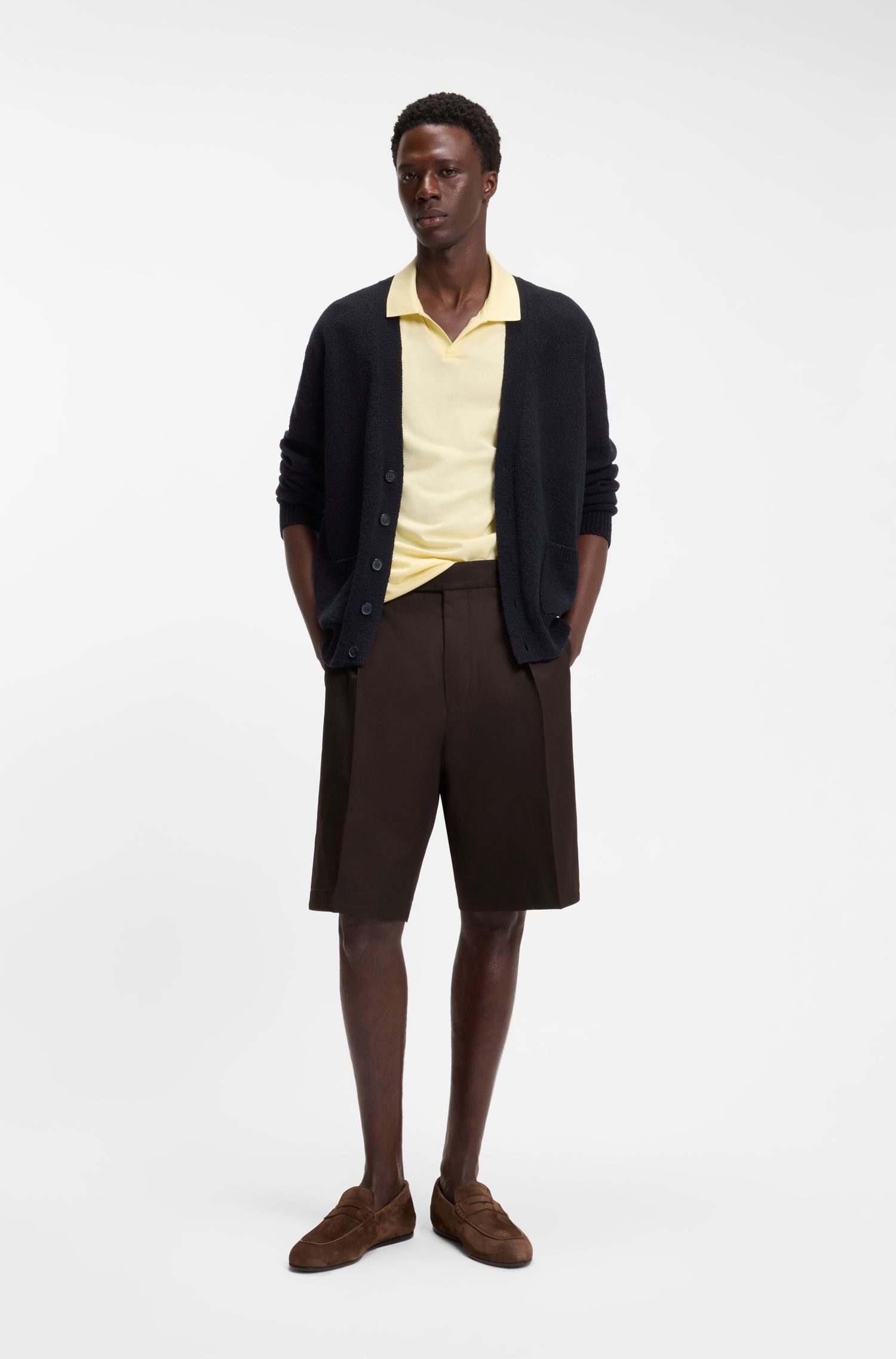 BOSS - Quần short BOSS BY BECKHAM bằng vải cotton