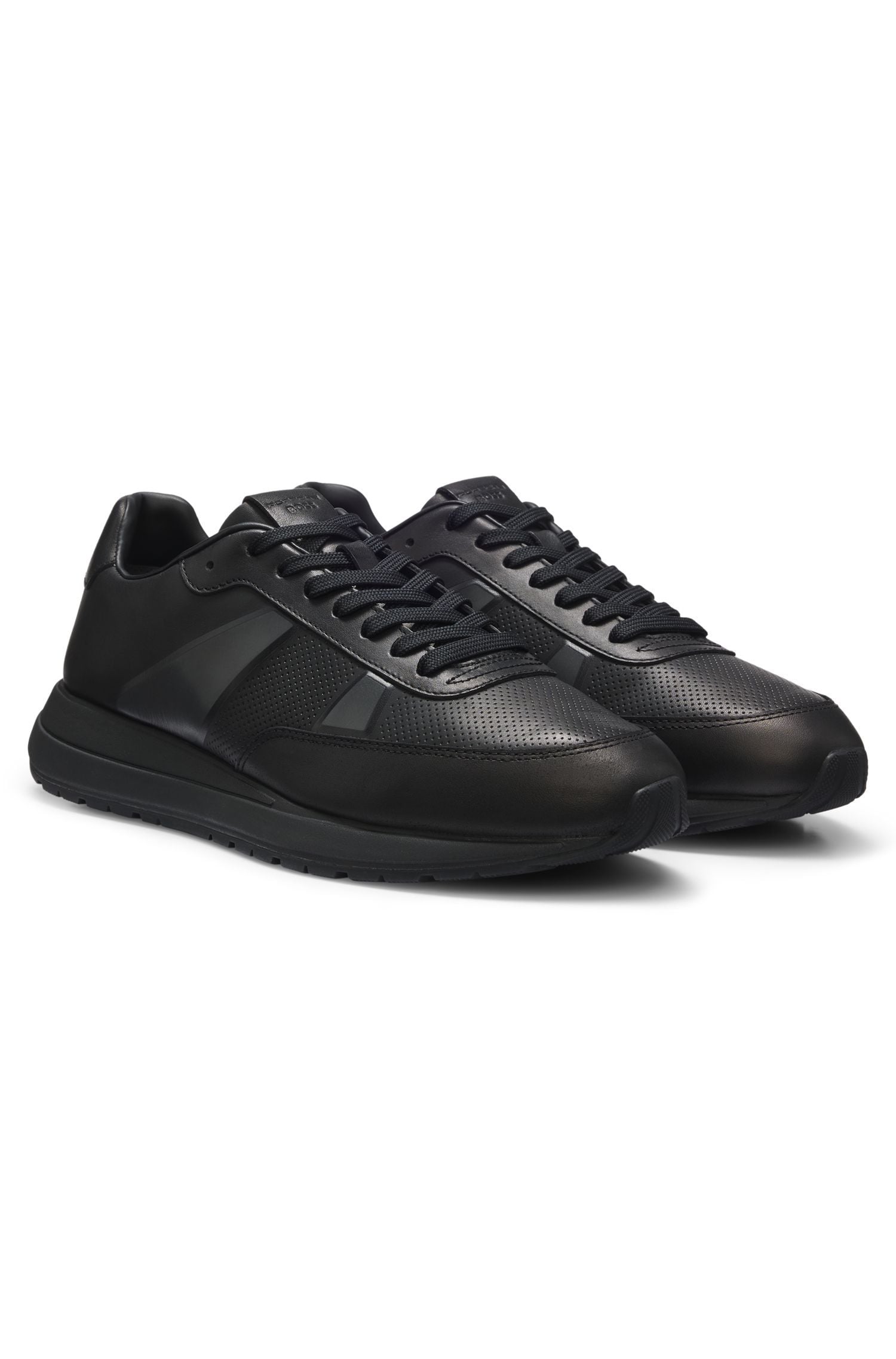 Giày thể thao da Porsche x BOSS đục lỗ