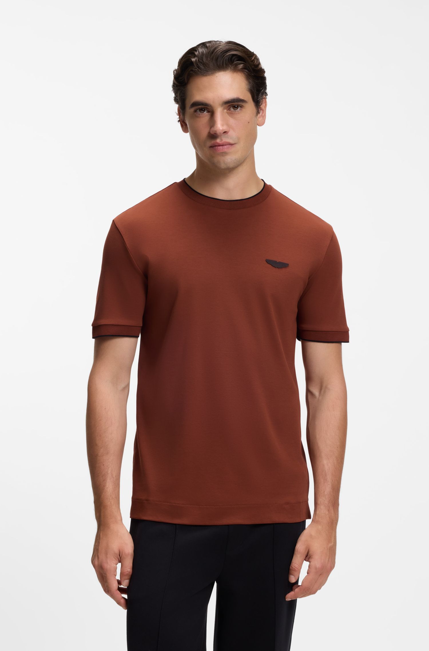 Áo thun cotton BOSS Thompson