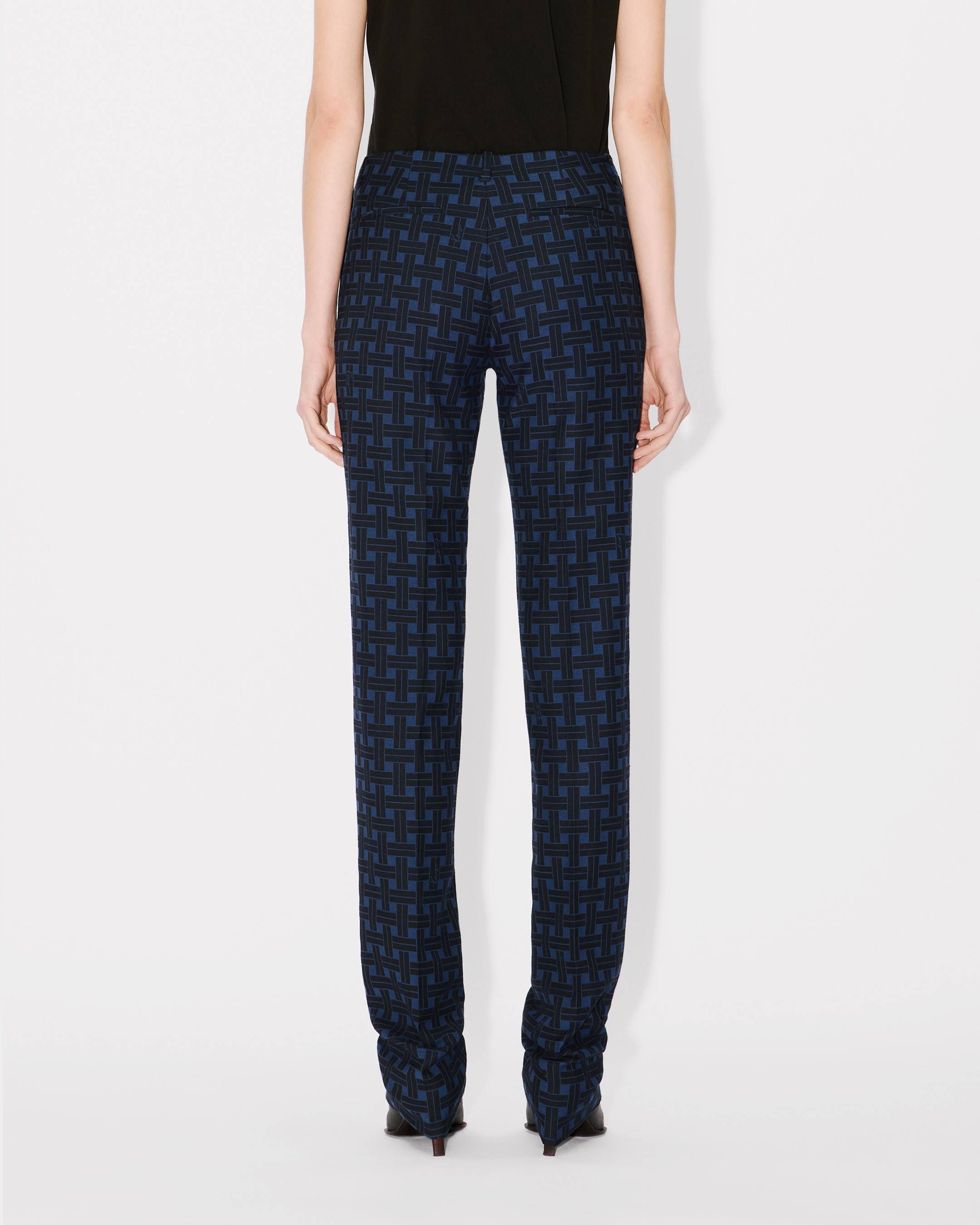 Kenzo - Quần dài dáng ôm họa tiết caro KENZO Weave
