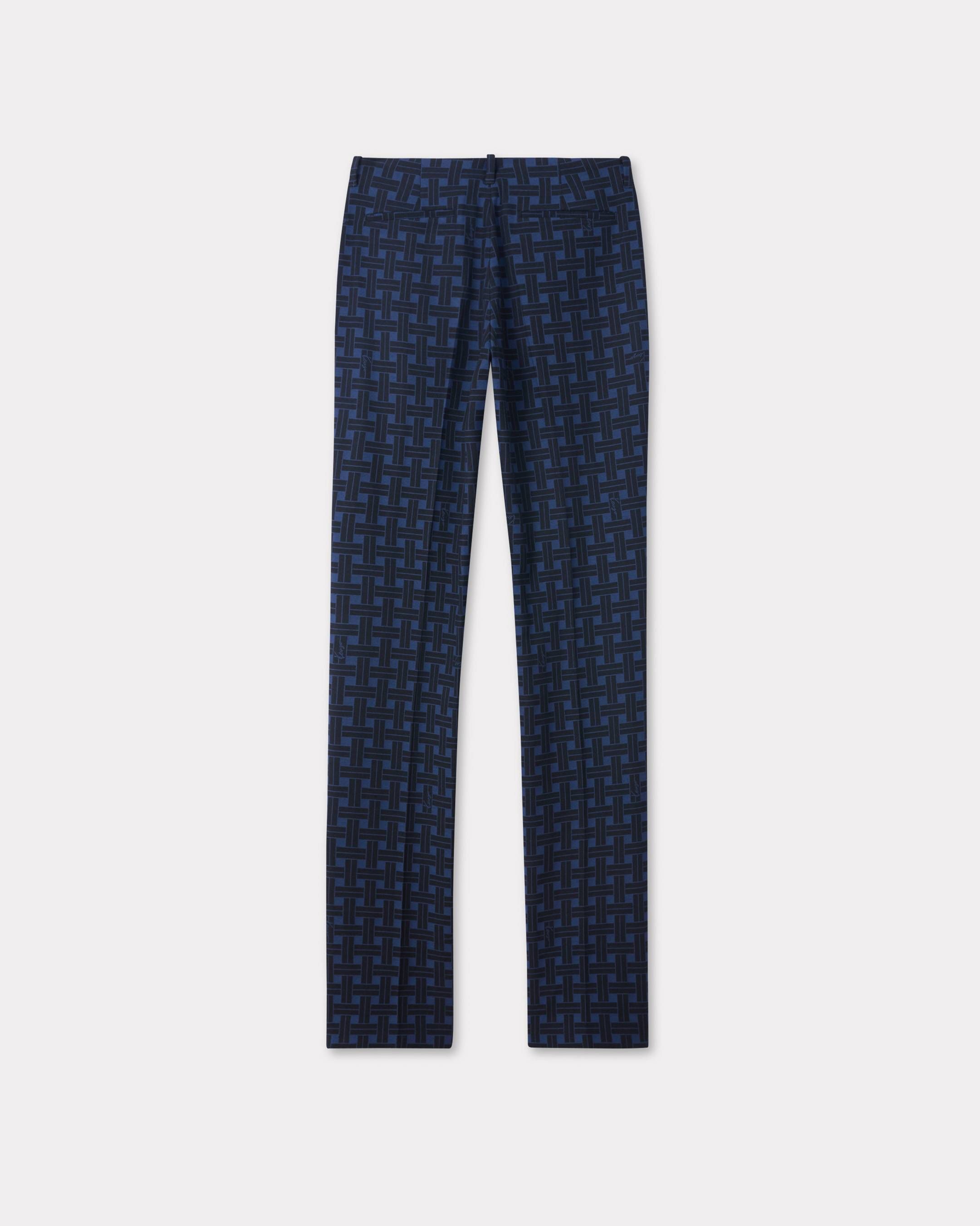 Kenzo - Quần dài dáng ôm họa tiết caro KENZO Weave