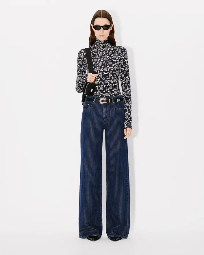 Kenzo - Áo dài tay cổ lọ họa tiết hoa KENZO Marguerite