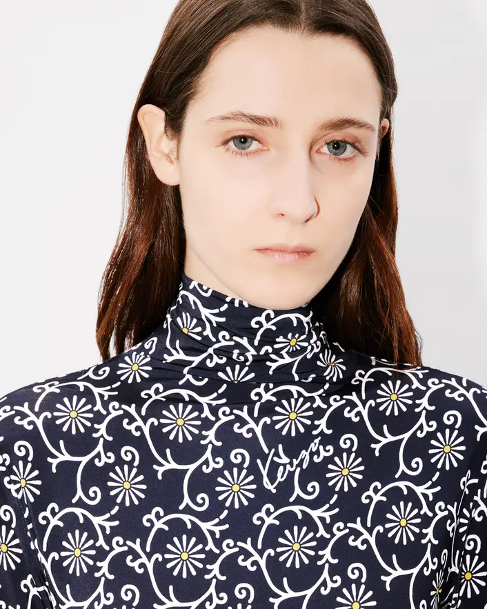 Kenzo - Áo dài tay cổ lọ họa tiết hoa KENZO Marguerite