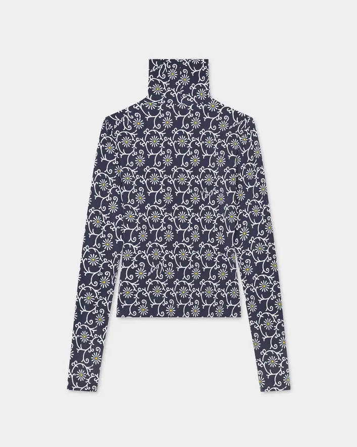 Kenzo - Áo dài tay cổ lọ họa tiết hoa KENZO Marguerite