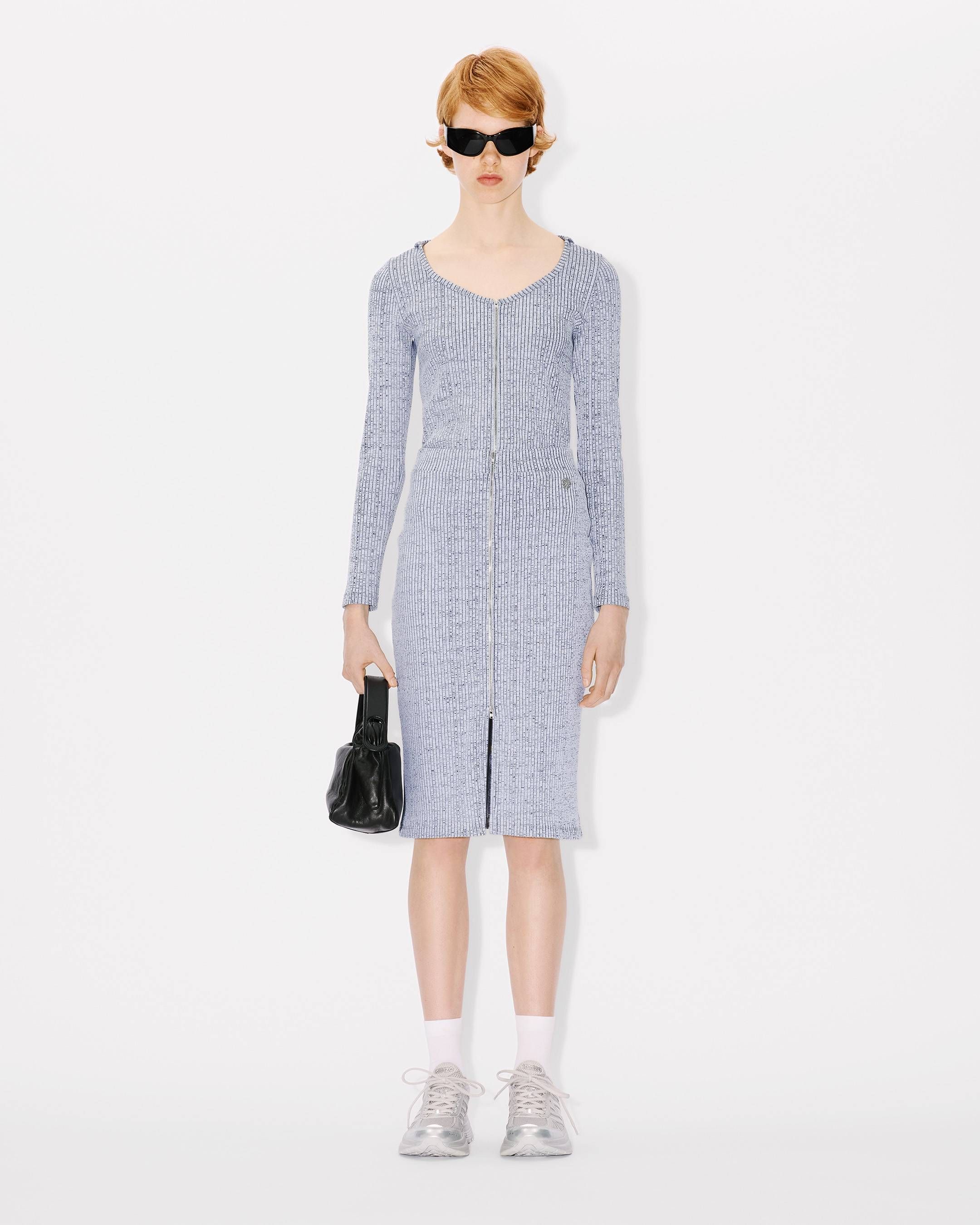 Kenzo - Áo thun gân cổ tim có mũ trùm