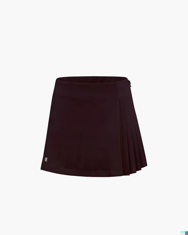 Chân váy Half-Pleated - Đỏ