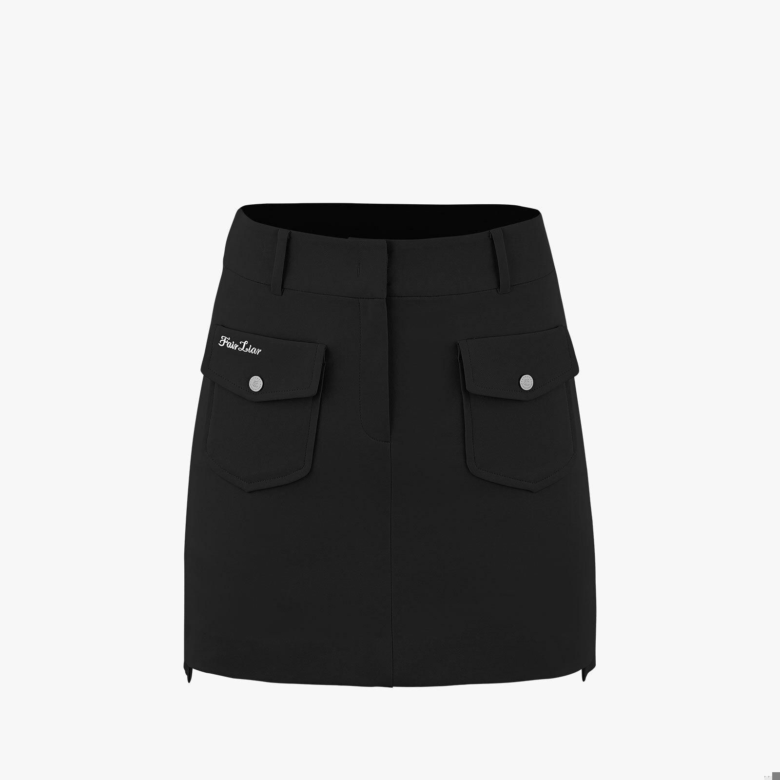 Chân váy Front Pocket - Đen