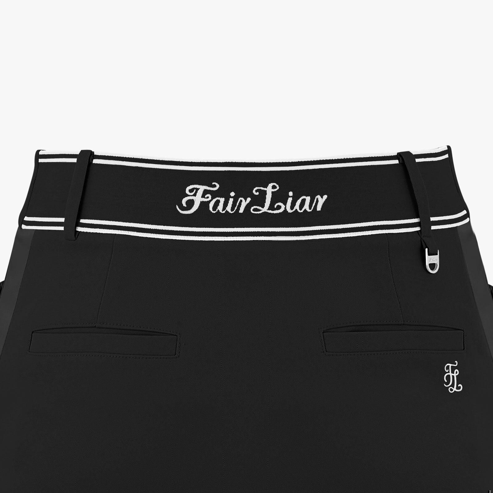 FairLiar - Chân váy Front Pocket - Đen