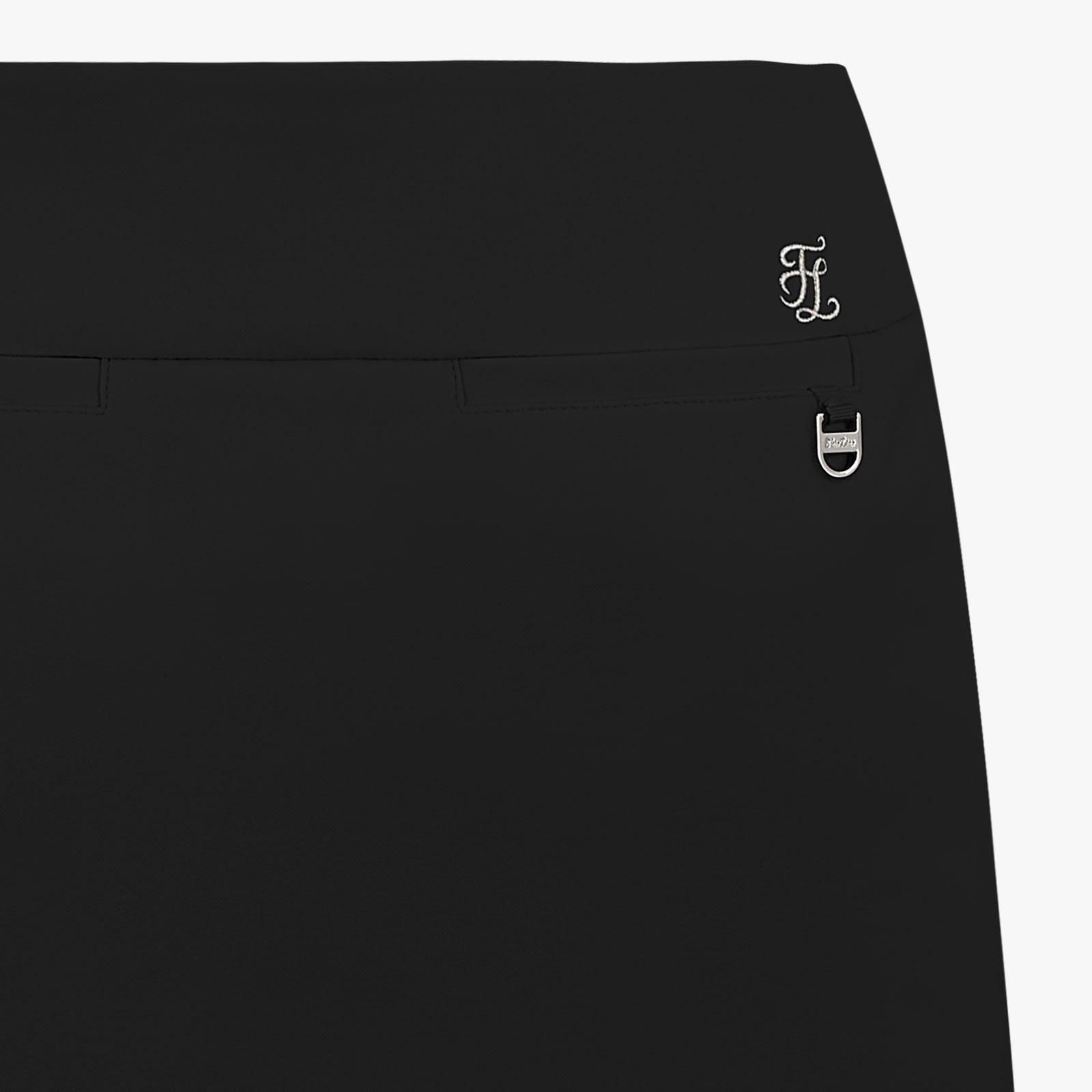 FairLiar - Chân váy Button Slit - Đen