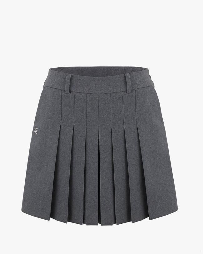 FairLiar - Quần Pleated Culottes - Xám