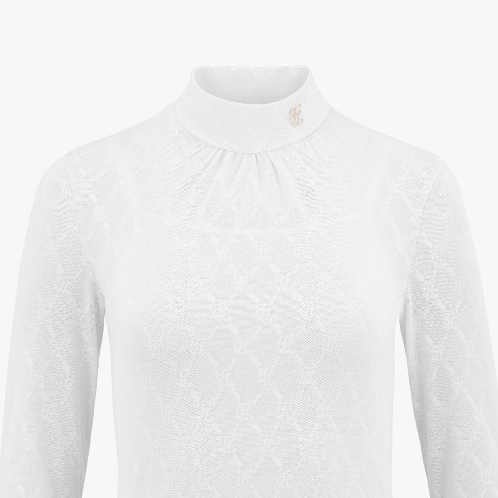 FairLiar - Áo dài tay Slip Set Logo Pattern - Trắng