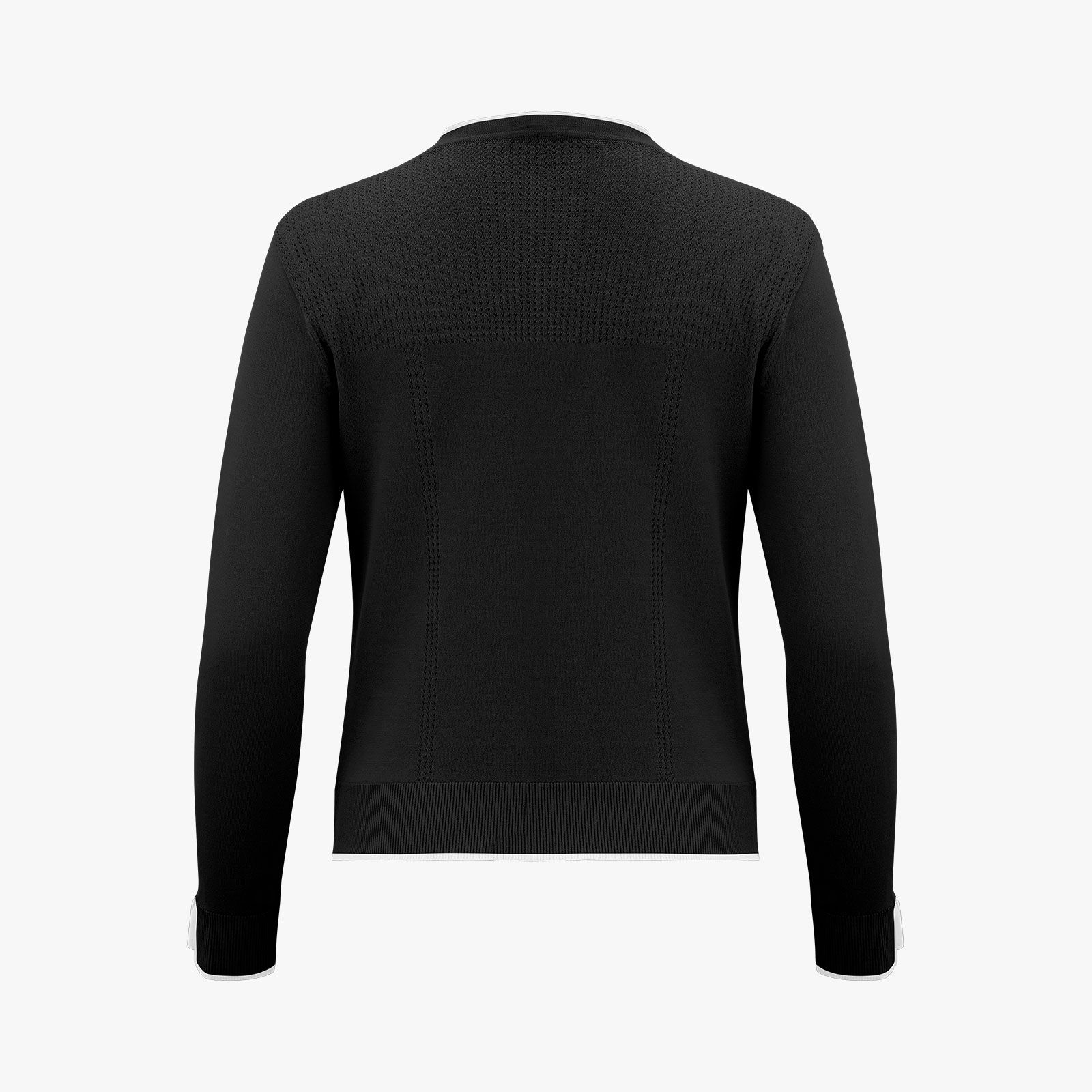 FairLiar - Áo cardigan V-neck Color-block - Đen