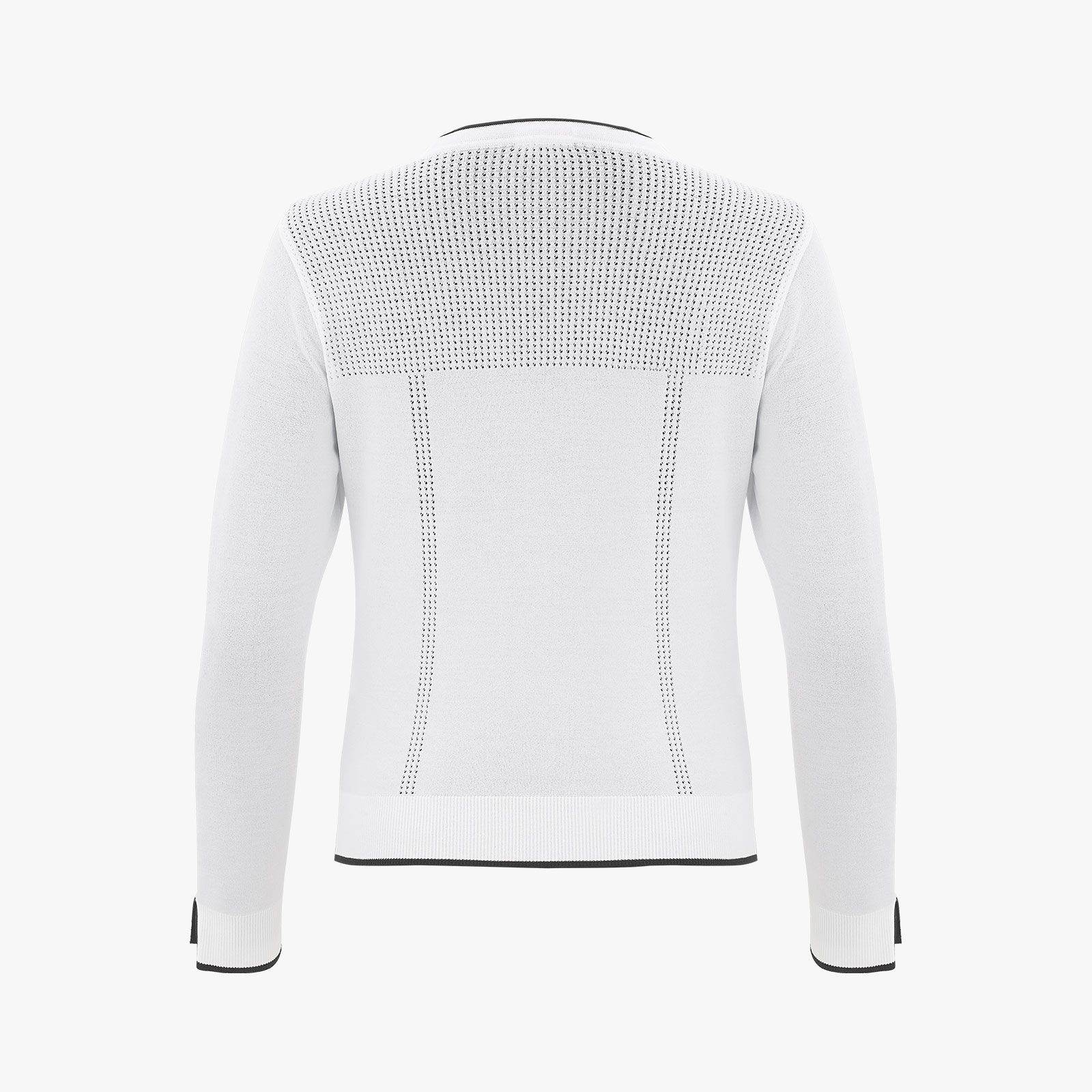 FairLiar - Áo cardigan V-neck Color-block - Trắng
