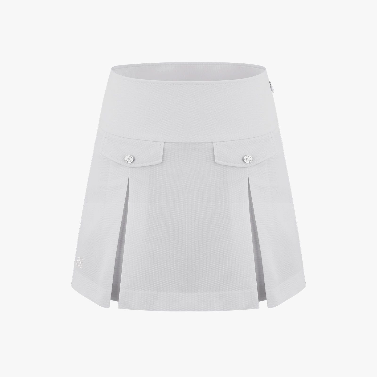 Chân váy A-line Pocket Pleated – Xám