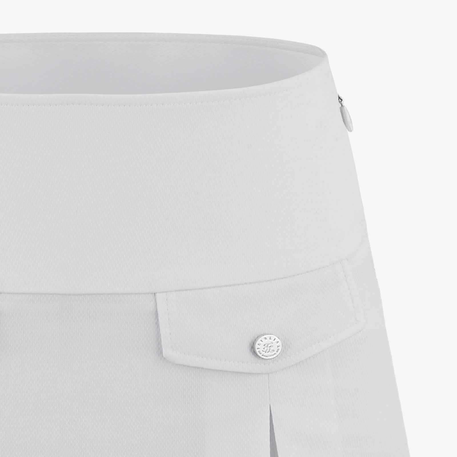 FairLiar - Chân váy A-line Pocket Pleated - Xám