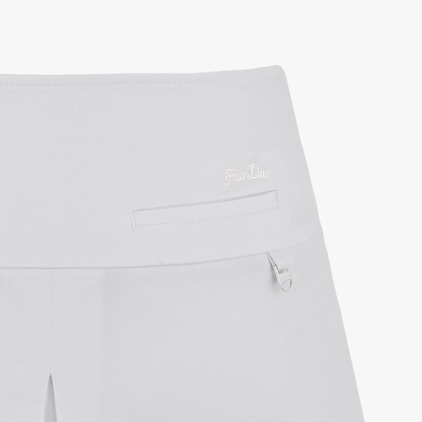 FairLiar - Chân váy A-line Pocket Pleated - Xám