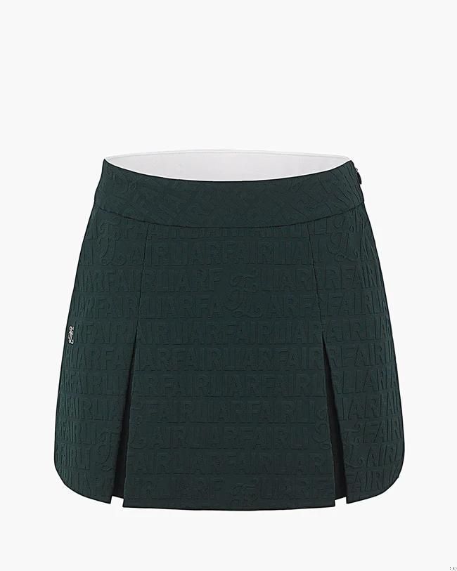 Chân Váy Logo Jacquard Band - Xanh lá