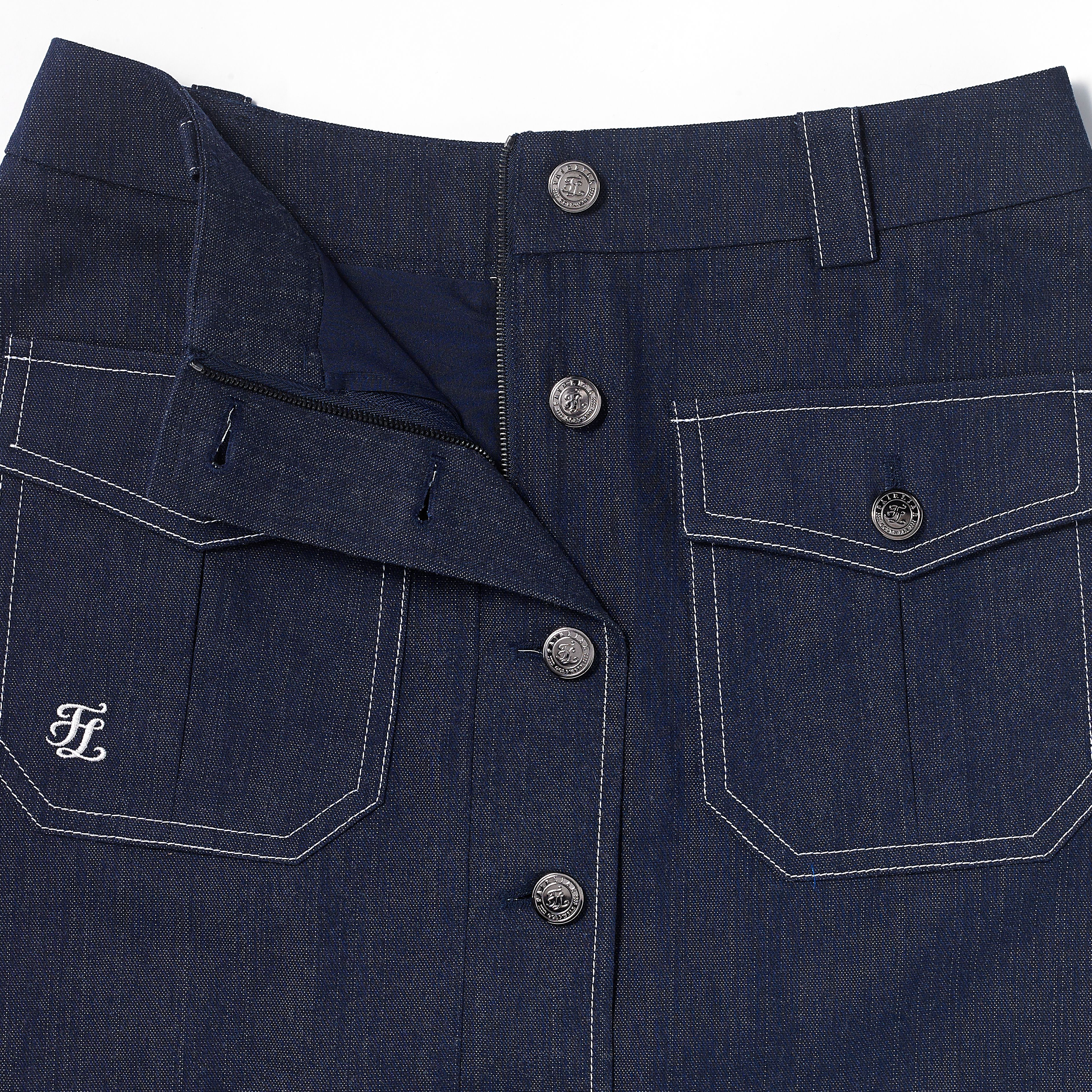 FairLiar - Chân váy Denim A-line Denim