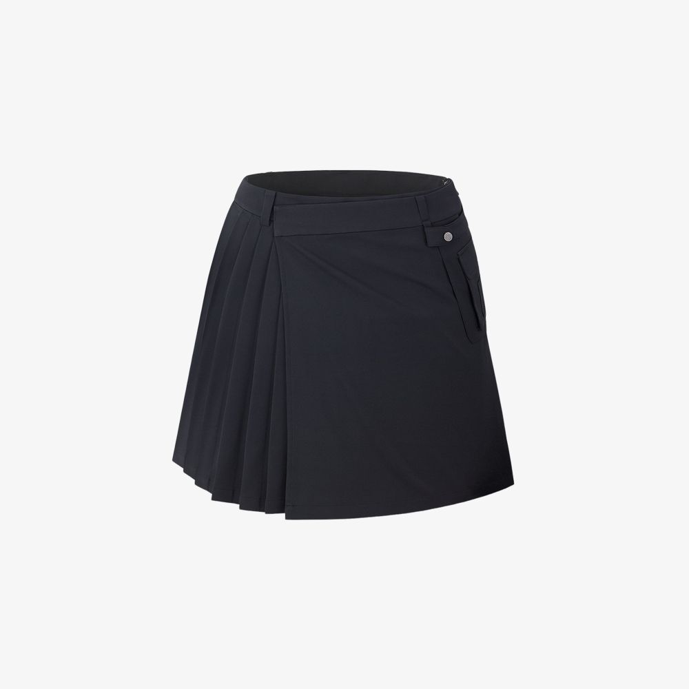 FairLiar - Chân váy Wrap Pocket - Đen
