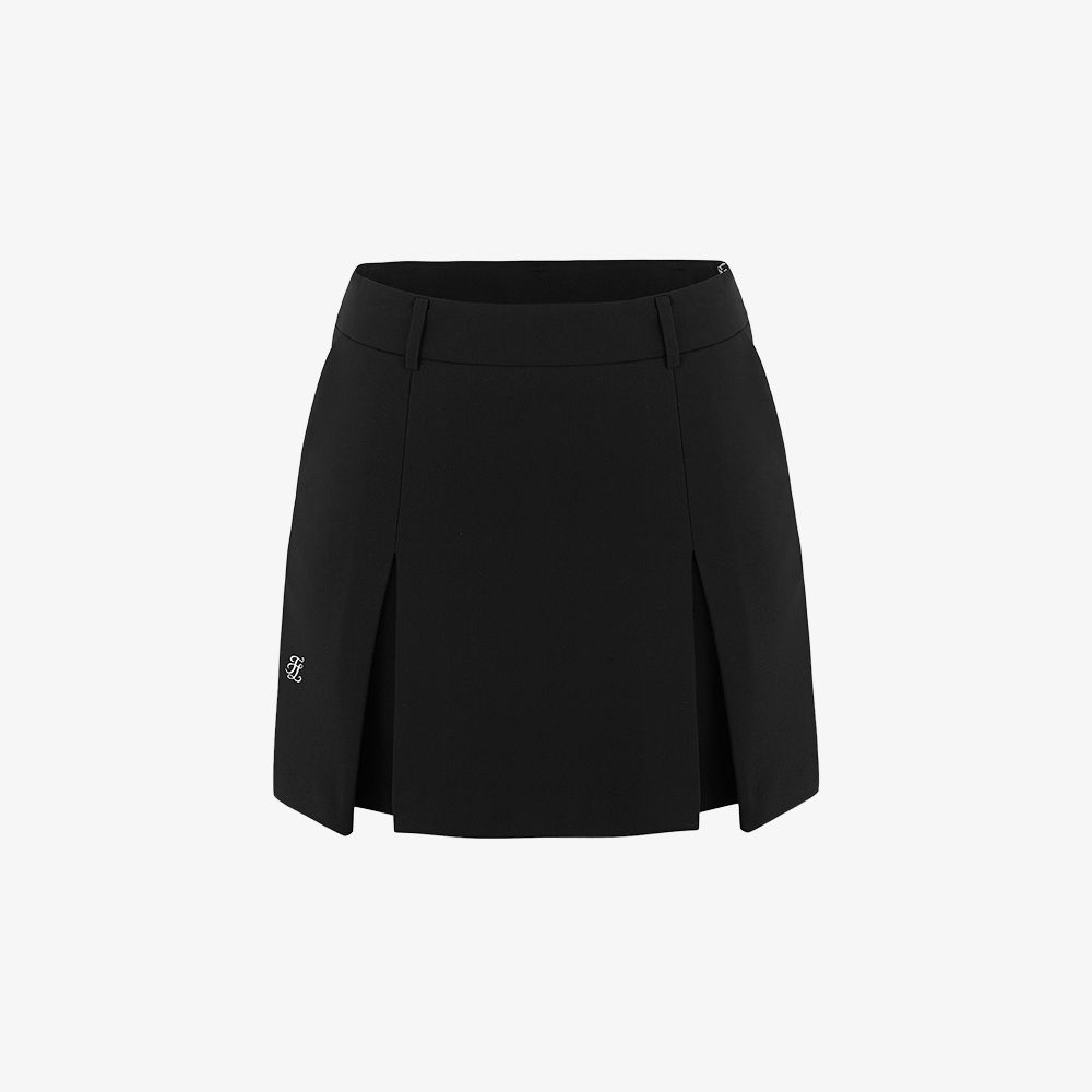 FairLiar - Chân váy Two-Pocket Semi A-Line - Đen
