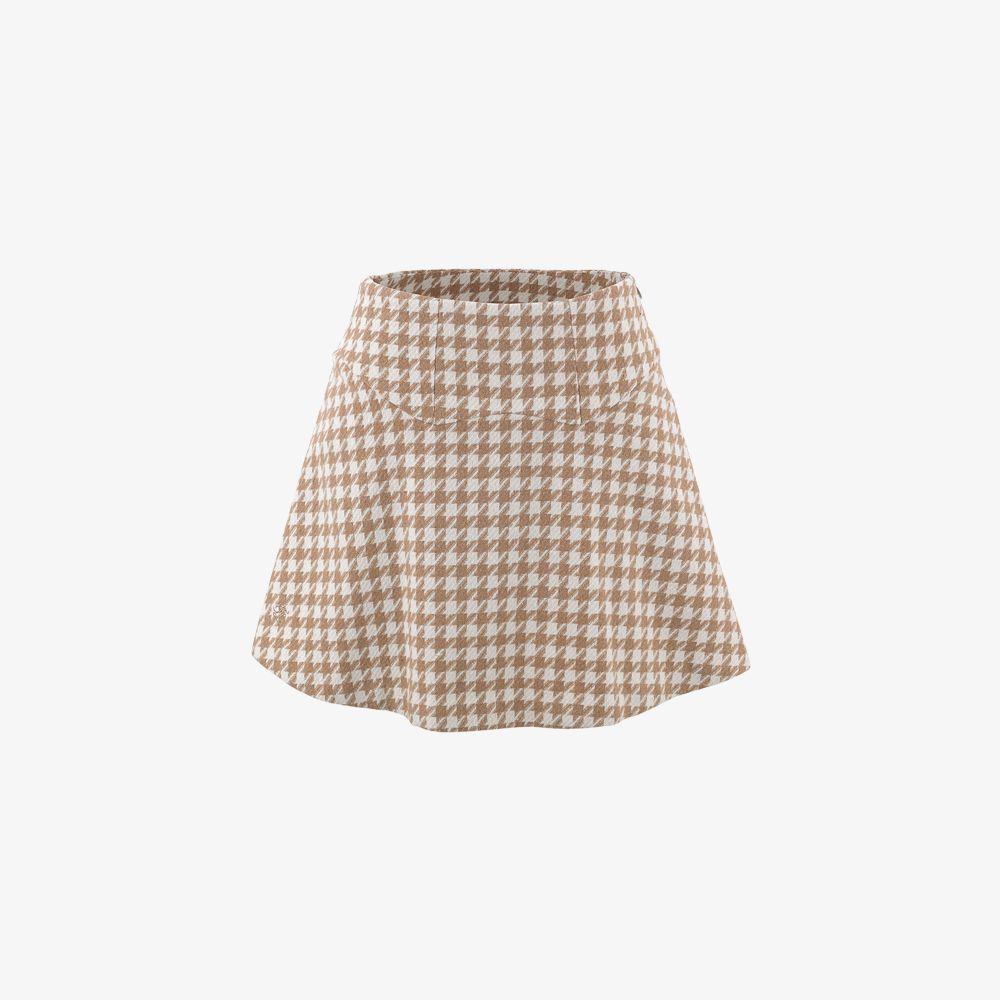 FairLiar - Chân váy Pattern Flare - Be