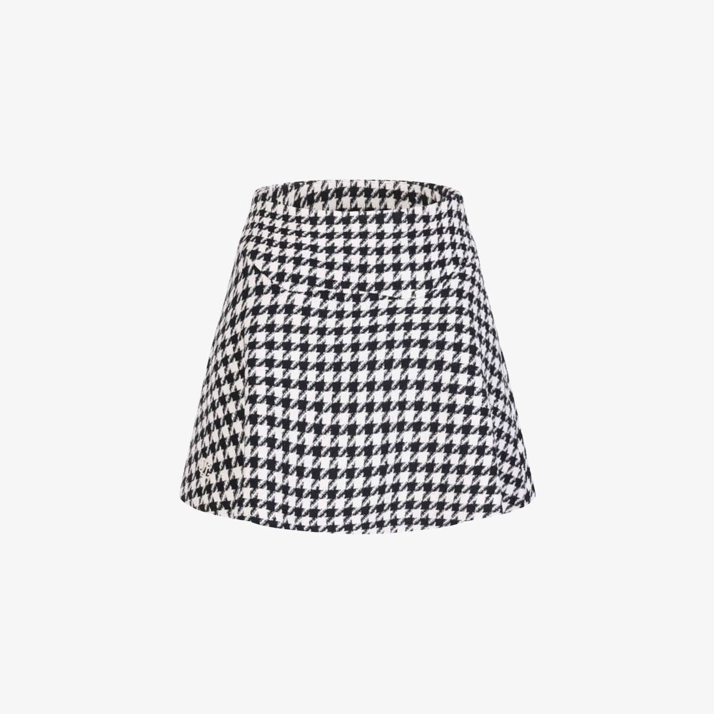 FairLiar - Chân váy Pattern Flare - Đen
