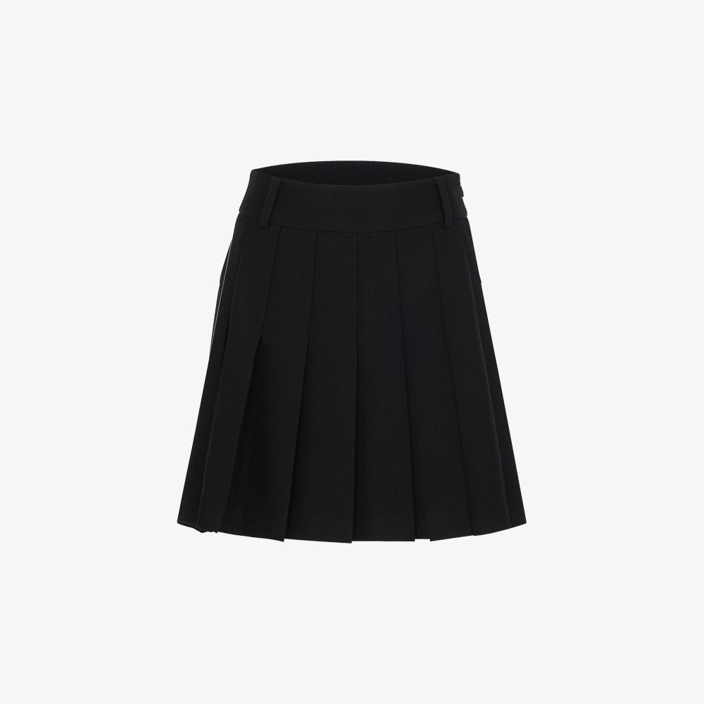 FairLiar - Chân váy Mid Pleated - Đen