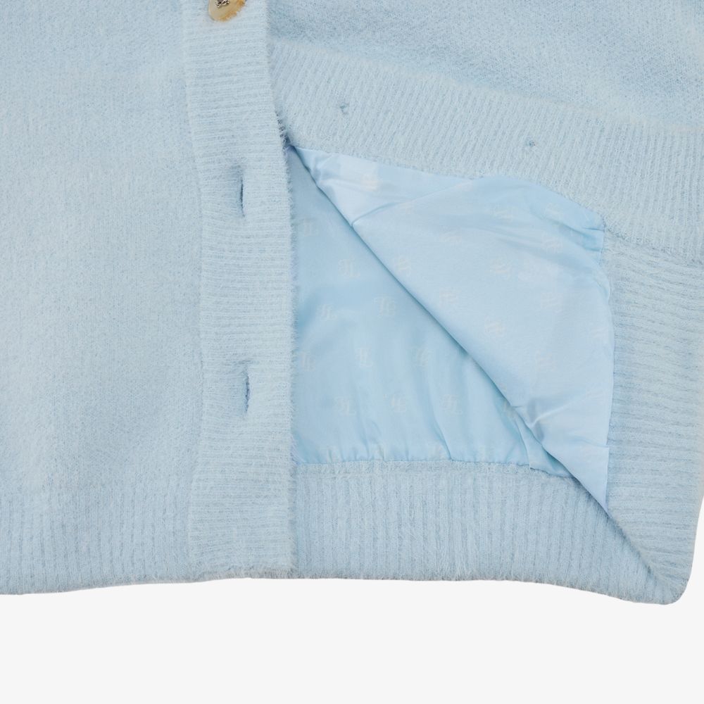 FairLiar - Cardigan cổ V lông xù