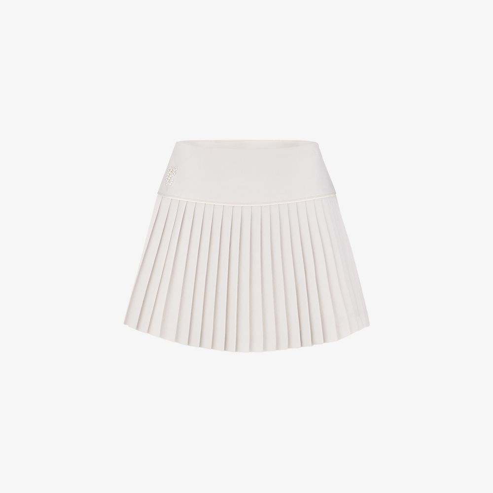 Chân váy xòe xếp ly Pearl Logo