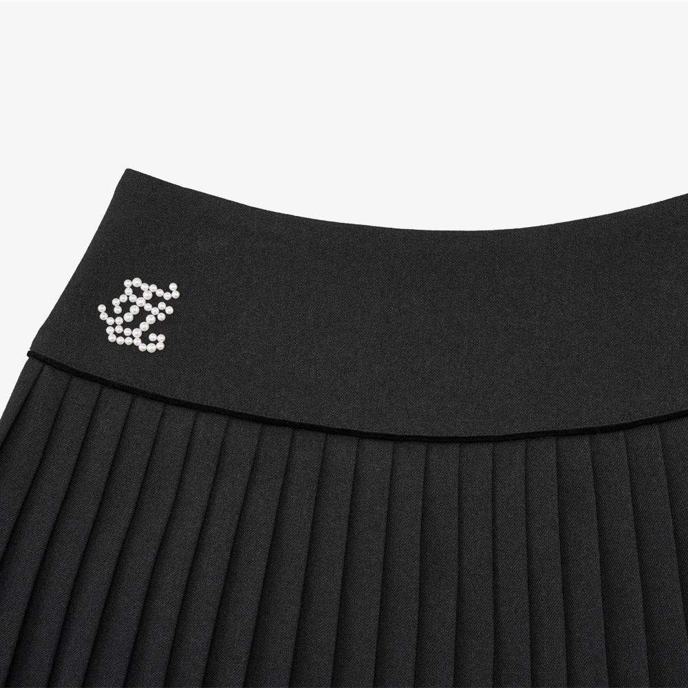 FairLiar - Chân váy xòe xếp ly Pearl Logo