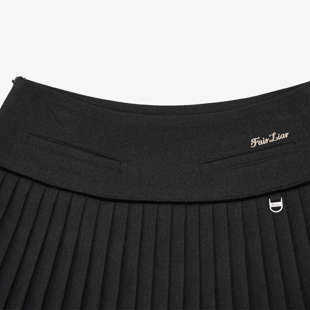 FairLiar - Chân váy xòe xếp ly Pearl Logo