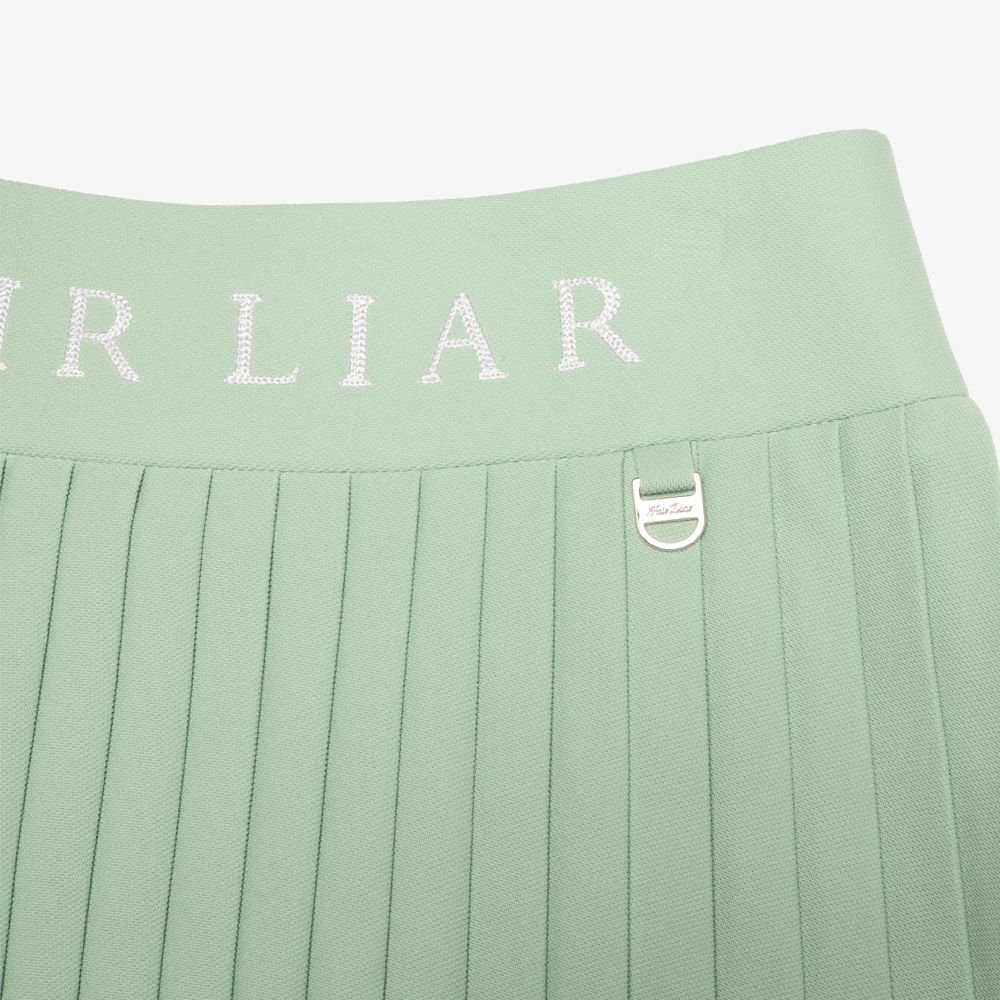 FairLiar - Chân váy xếp ly Pique