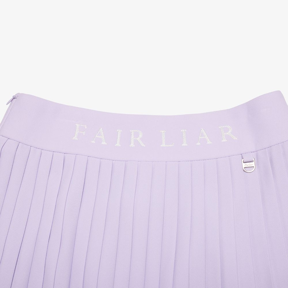 FairLiar - Chân váy xếp ly Pique