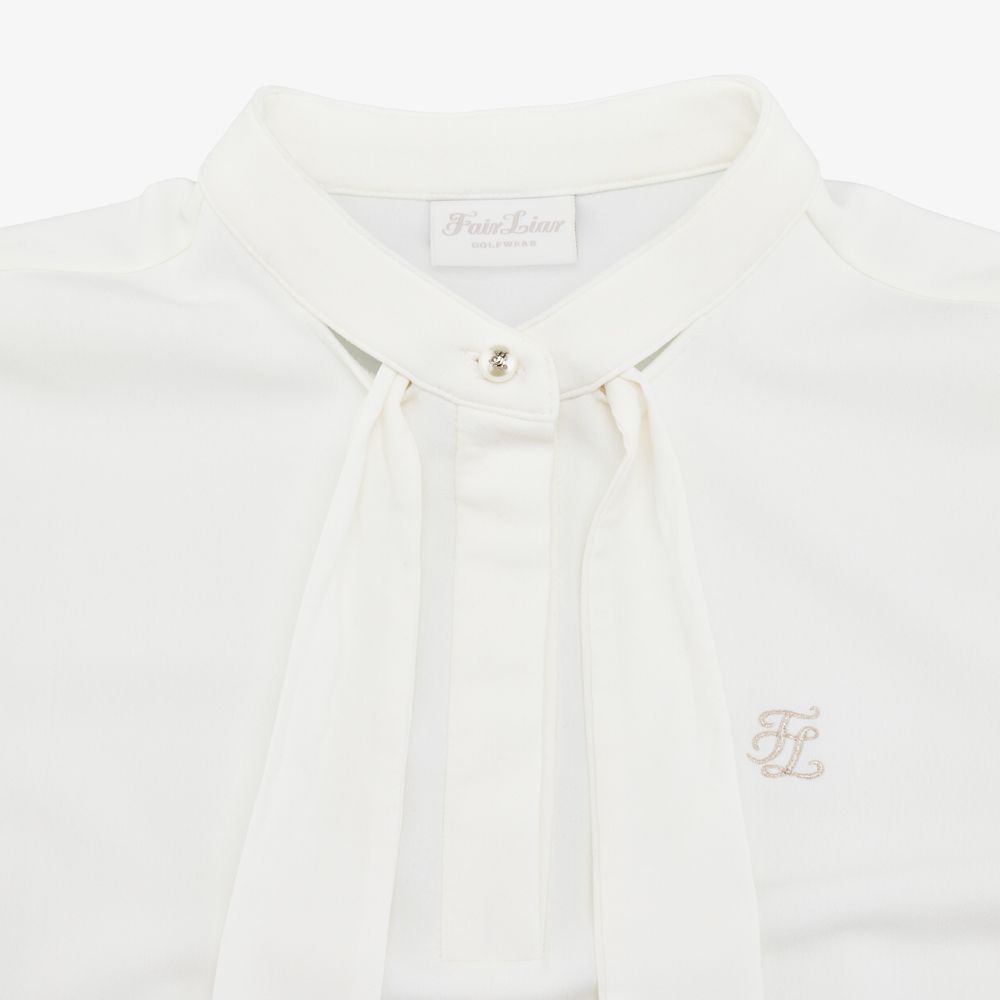 FairLiar - Áo thun Tie Mockneck