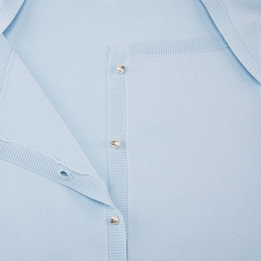 Áo cardigan ren ngắn Xanh dương