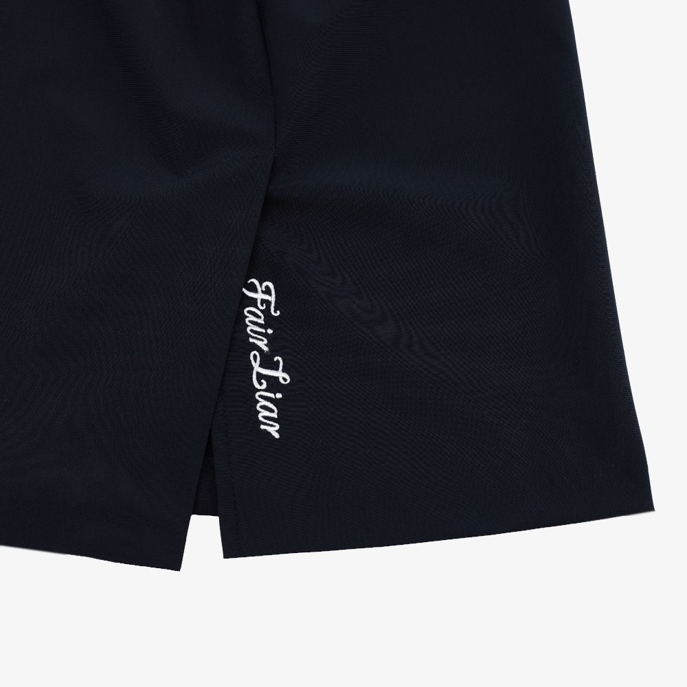 FairLiar - Quần ống rộng có đai Xanh navy